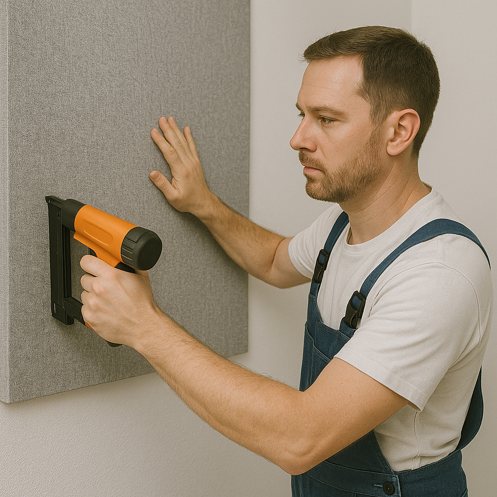 Photo d'une pose de Revêtements acoustiques